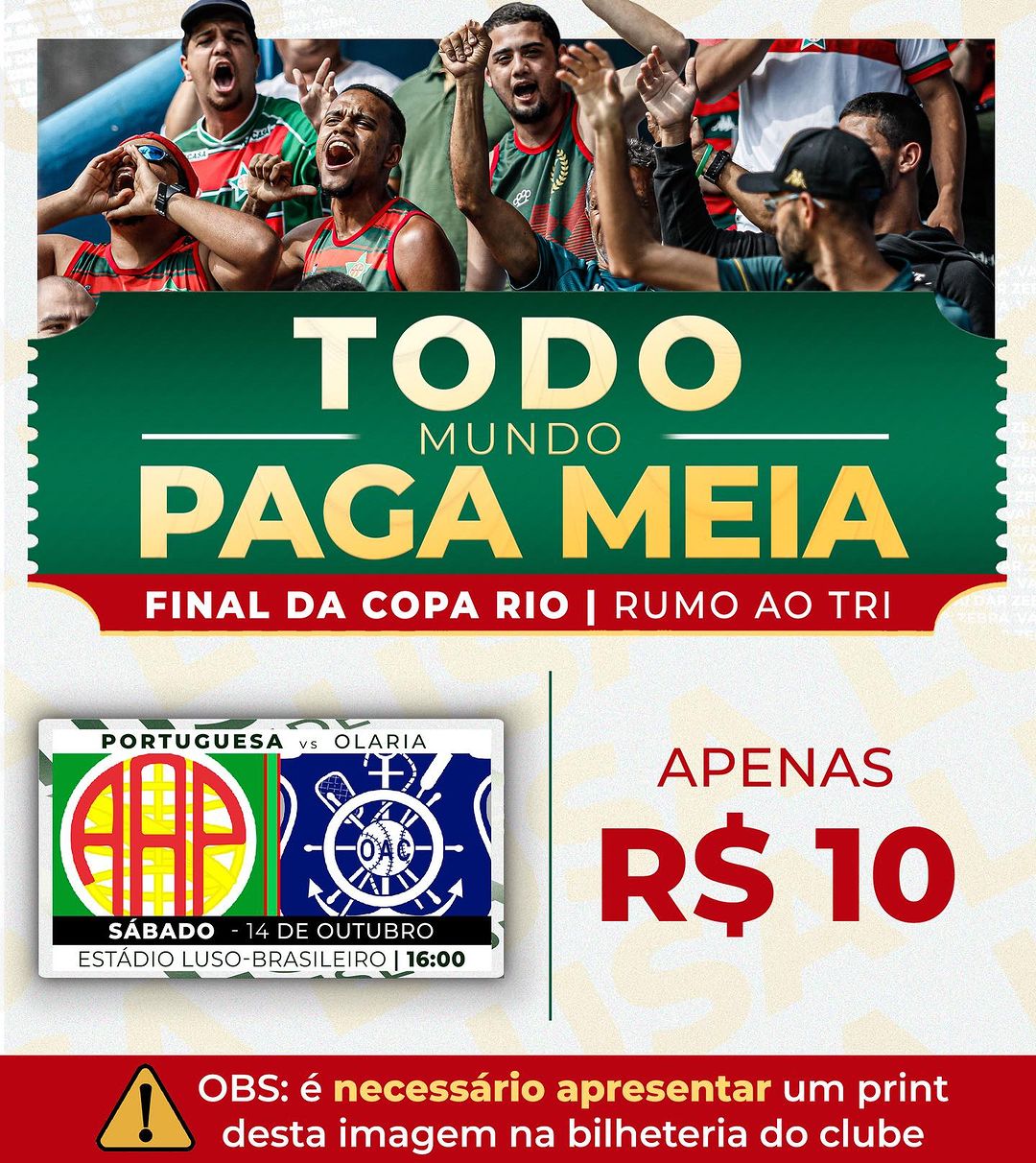 COPA RIO - Rio SP x Casa de Portugal 