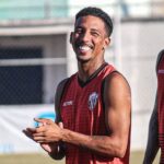 Caio Monteiro no Serra em 2024 (Foto: Kamilla Barcellos/Serra FC)