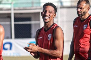 Caio Monteiro no Serra em 2024 (Foto: Kamilla Barcellos/Serra FC)