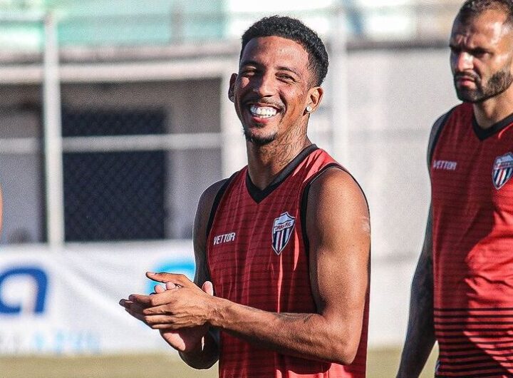 Caio Monteiro no Serra em 2024 (Foto: Kamilla Barcellos/Serra FC)