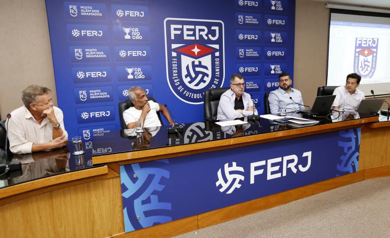 Arbitral da Série A2 em 2024 (Foto: Úrsula Nery/FERJ)